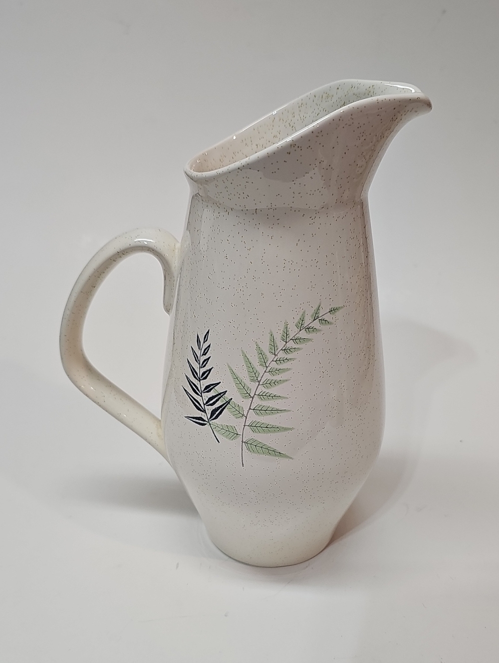MCM Vintage Franciscan Fern Dell Ceramic 28oz Pitcher - 8.25"
